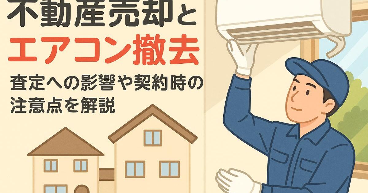 不動産売却でエアコンの残置撤去と査定影響を徹底解説｜費用相場や契約 